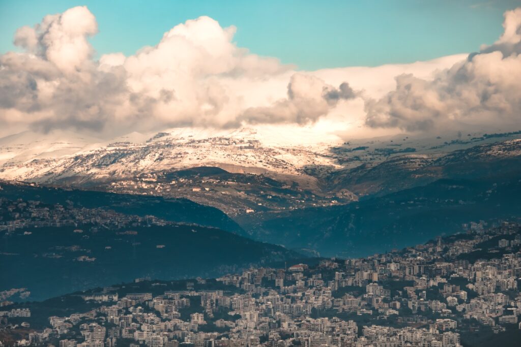 beirut lebanon aerial view